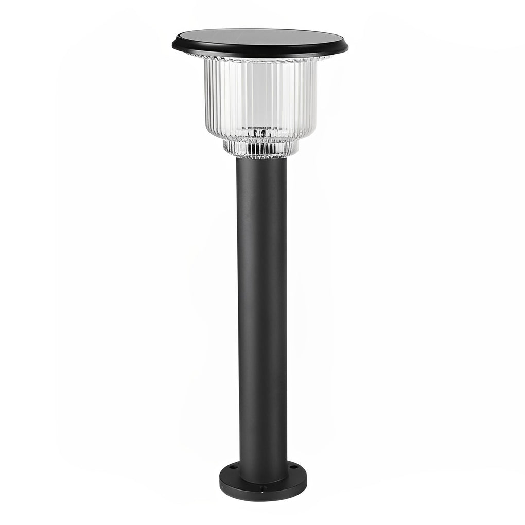 Modern Matte Black Solar LED Adjustable Brightness Outdoor Pathway Lighting - Lamp Outdoor