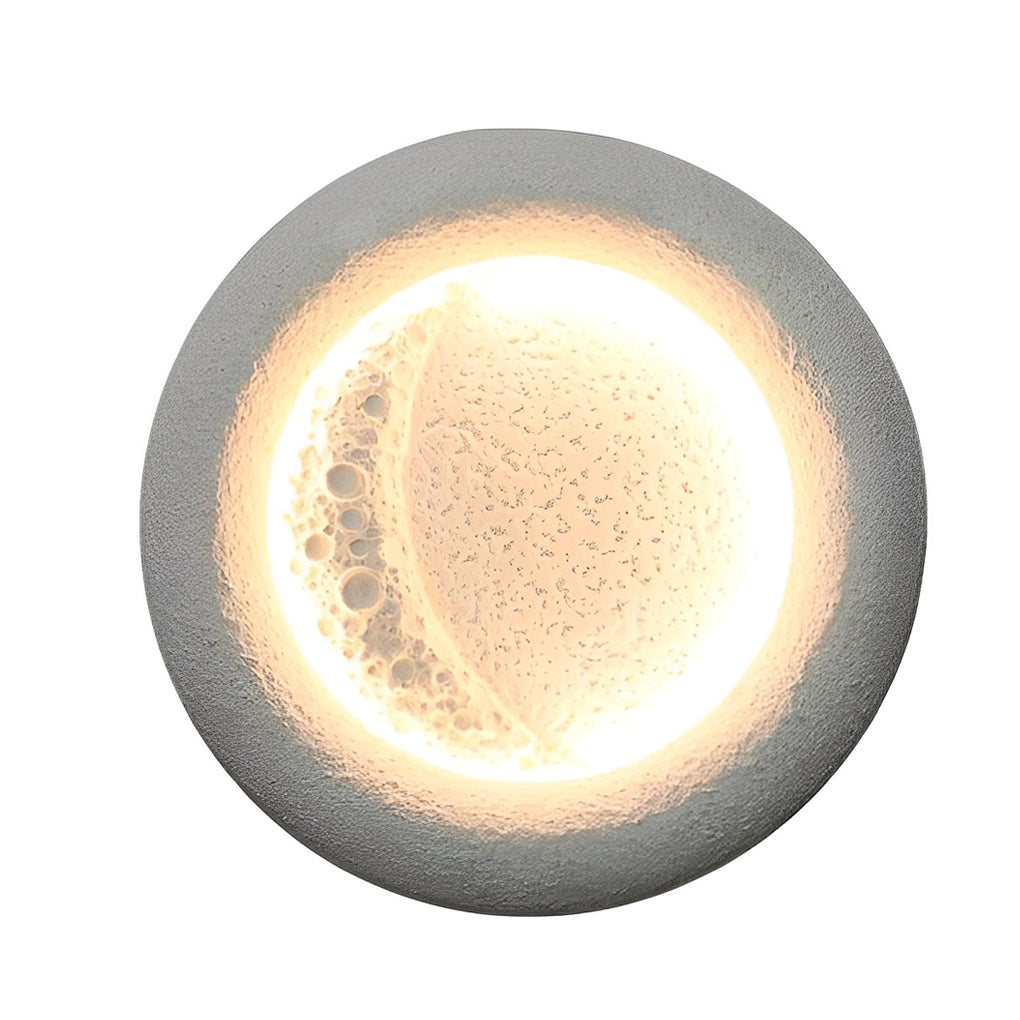 Creative Moon Shaped Waterproof LED 10W Modern Wall Lamp Exterior Decor - Lamp Outdoor