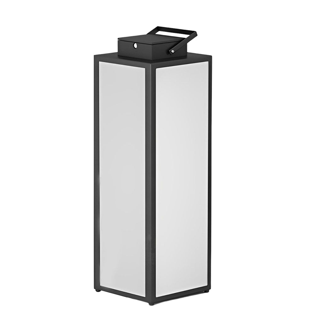 Square Lantern Portable Rechargeable LED Waterproof Solar Lawn Lights - Lamp Outdoor