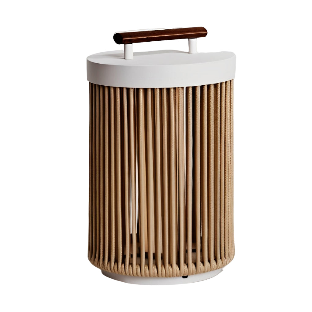 Handmade Rattan Waterproof LED Modern Portable Solar Outdoor Lanterns - Lamp Outdoor