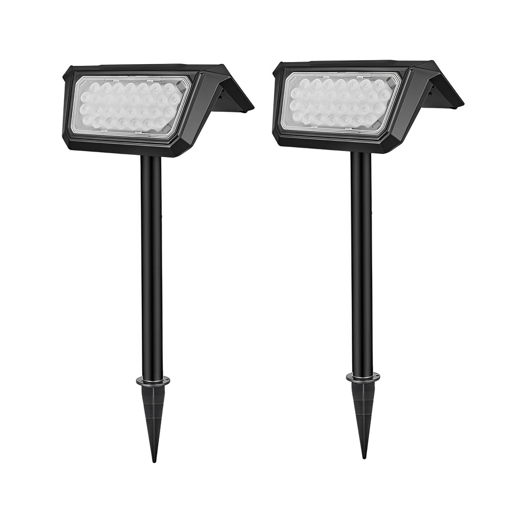 2PCS Waterproof IP65 LED Black Modern Solar Lights Outdoor Lawn Lamp - Lamp Outdoor