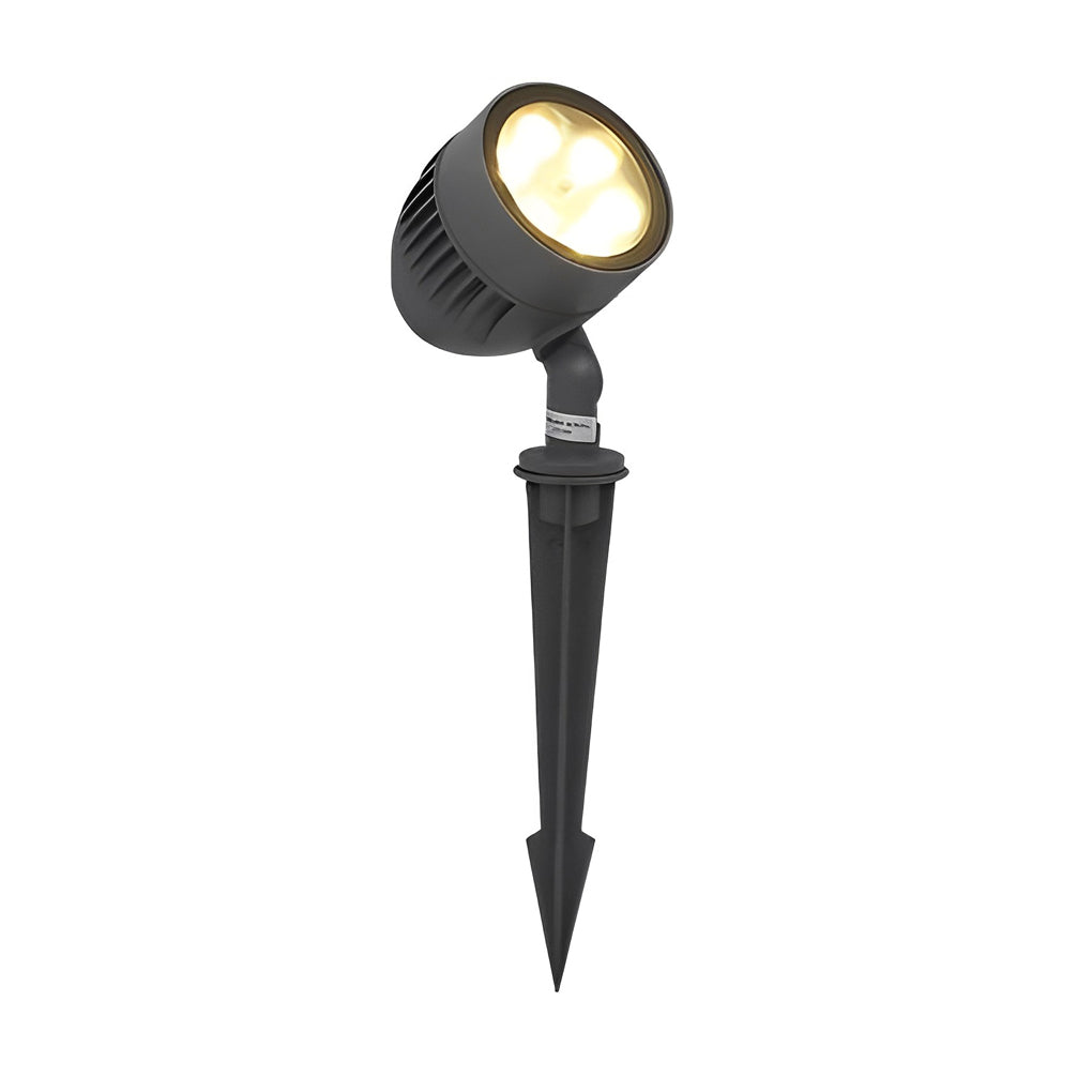 Adjustable Round LED COB Waterproof Black Modern Outdoor Spotlights - Lamp Outdoor