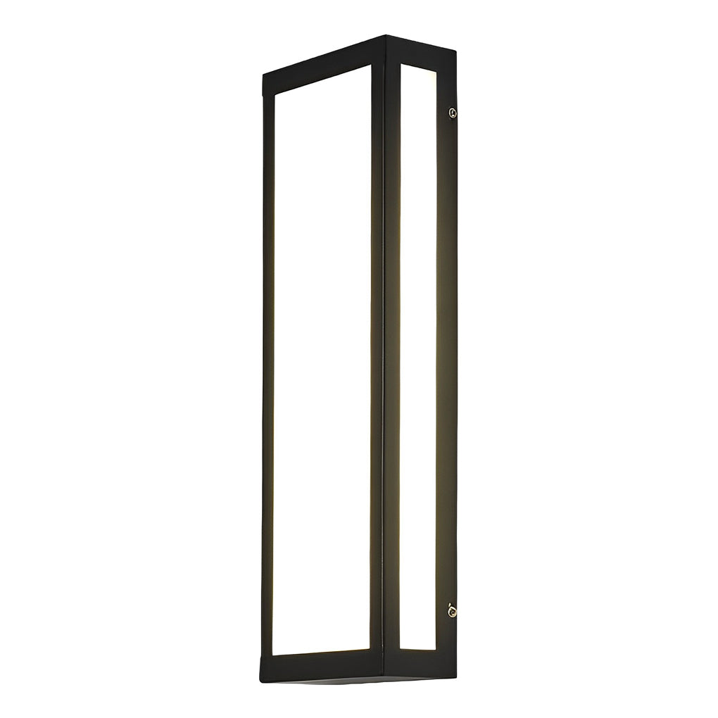 Rectangular LED Waterproof Black Modern Outdoor Exterior Light Wall Lamp - Lamp Outdoor