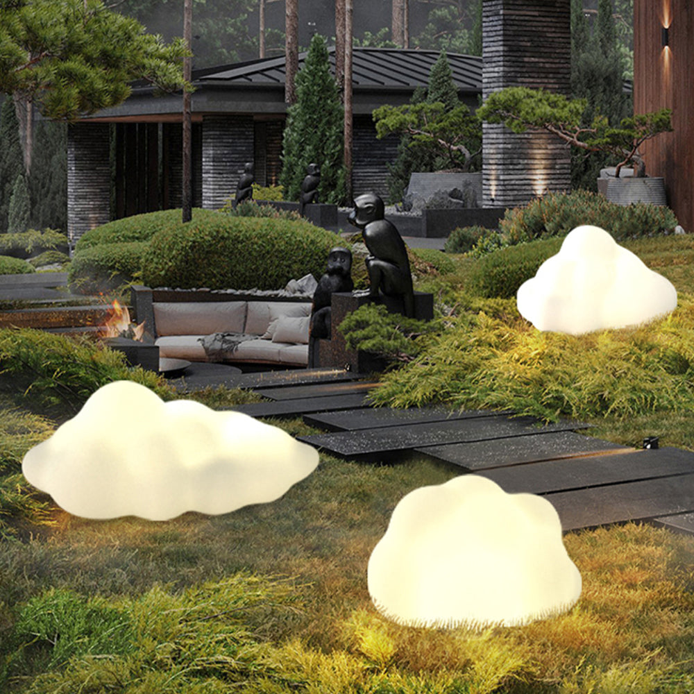 Arisha Art Deco Rechargeable Cloud Acrylic Outdoor Light - Lamp Outdoor