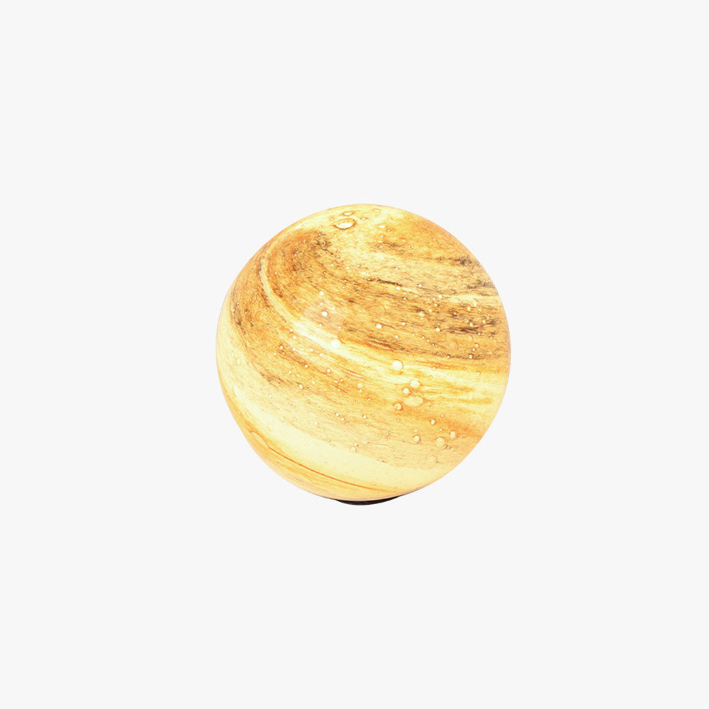 Aria Decorative Solar Acrylic Planet Outdoor Ground Light Milk Curry - Lamp Outdoor