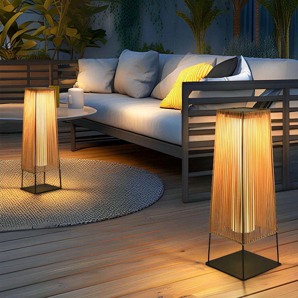 Rubber Solar LED Outdoor Floor Lamp - Lamp Outdoor