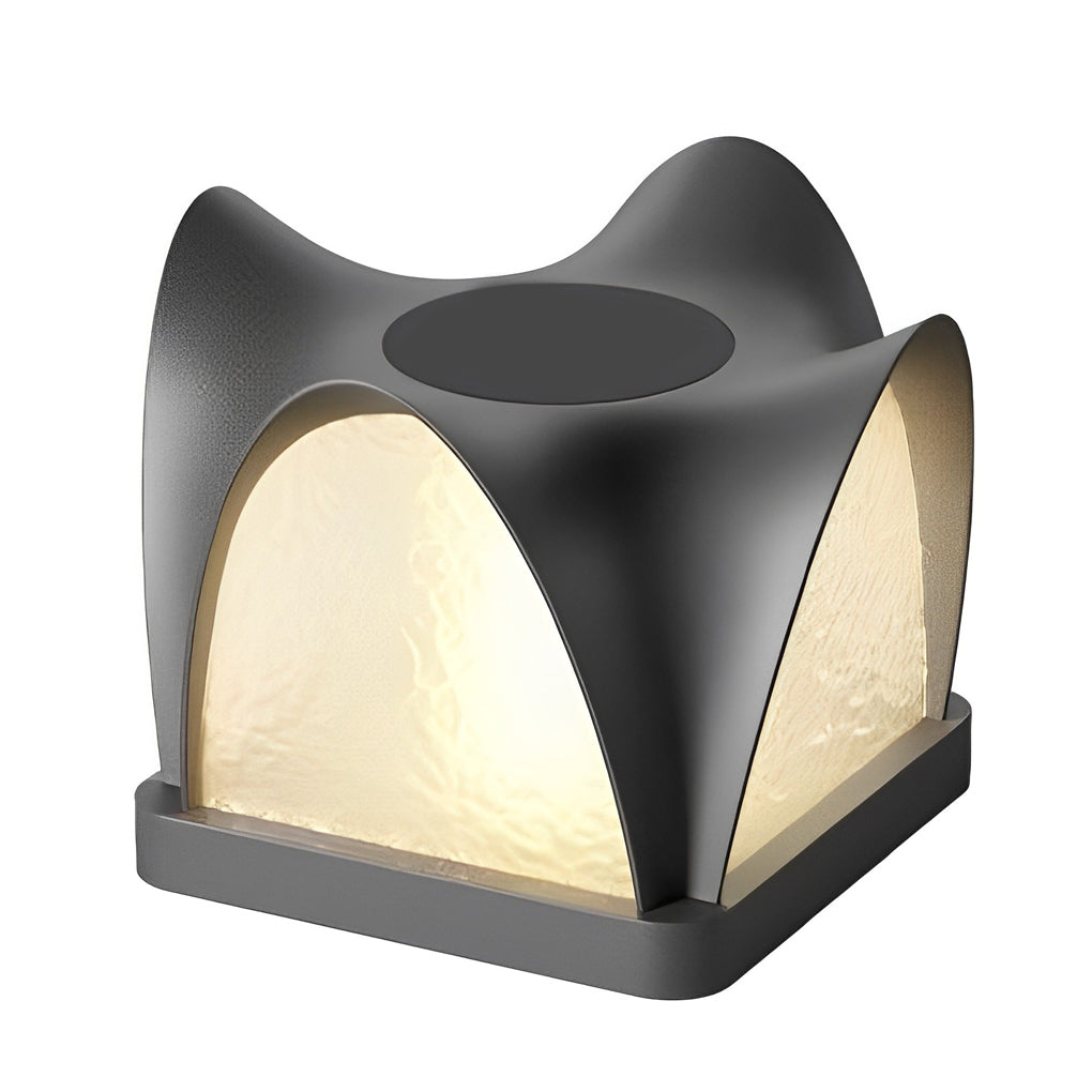 Creative Decor Waterproof IP65 LED Black Modern Solar Post Caps Lights - Lamp Outdoor