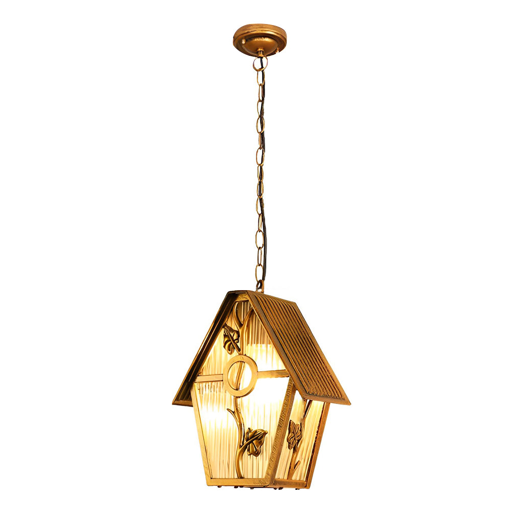 Creative Cabin Glass Waterproof American Style Outdoor Chandelier Lamp - Lamp Outdoor
