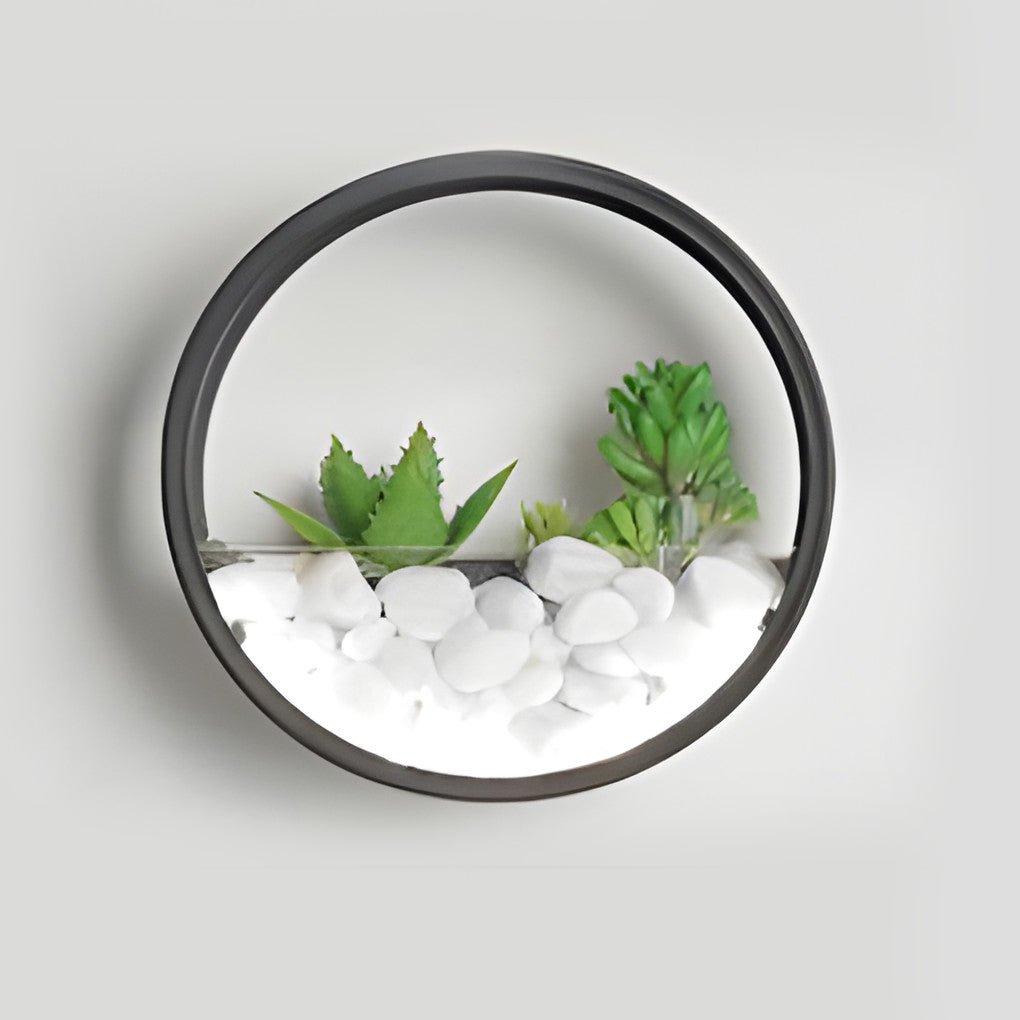 Round Small Artificial Plants Stones 18w LED Modern Outdoor Wall Light - Lamp Outdoor
