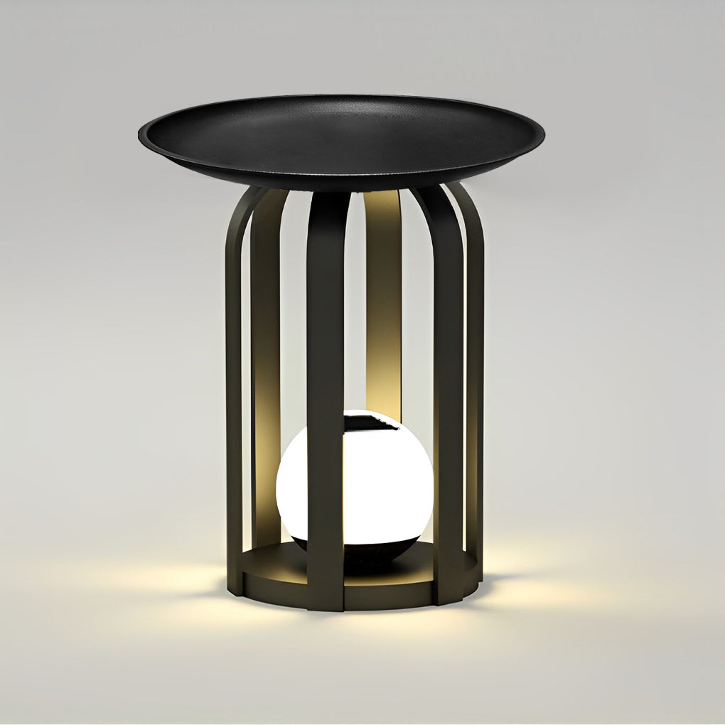 Set of Waterproof Outdoor Table and Solar Floor Lamp - Lamp Outdoor