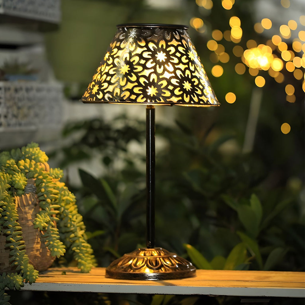 Hollow Metal LED Floor Moroccan Lamps LED Waterproof - Lamp Outdoor