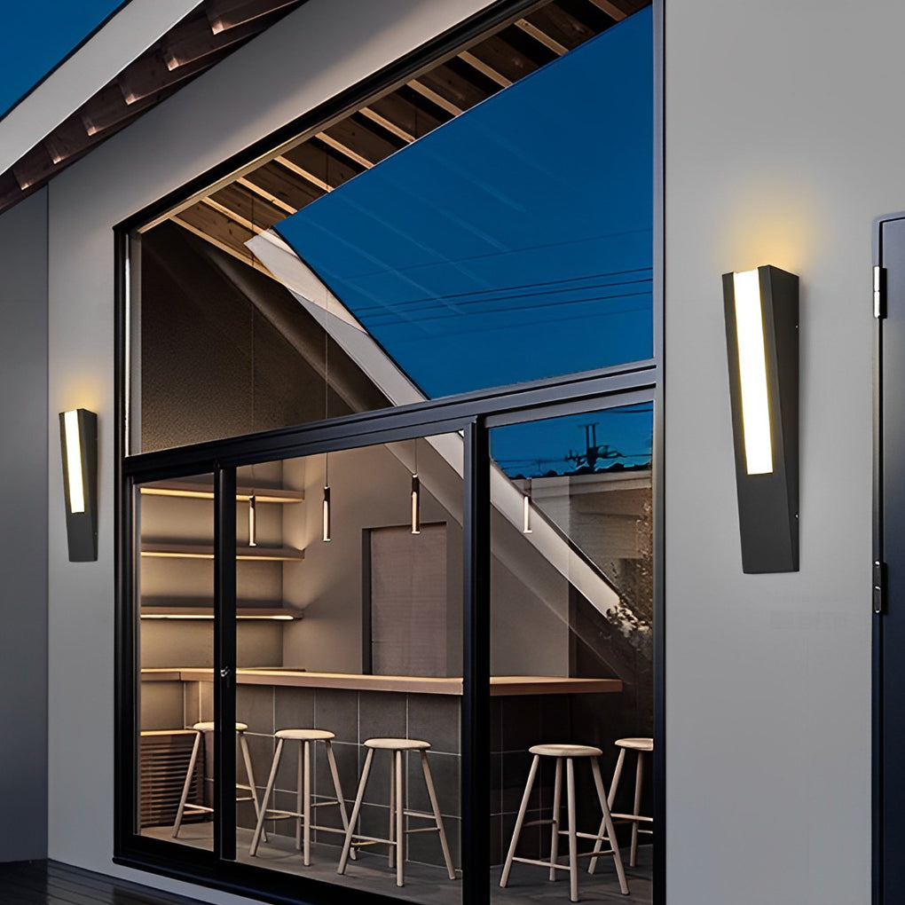 Minimalist LED Waterproof Black Modern Outdoor Wall Lamp Exterior Lights - Lamp Outdoor