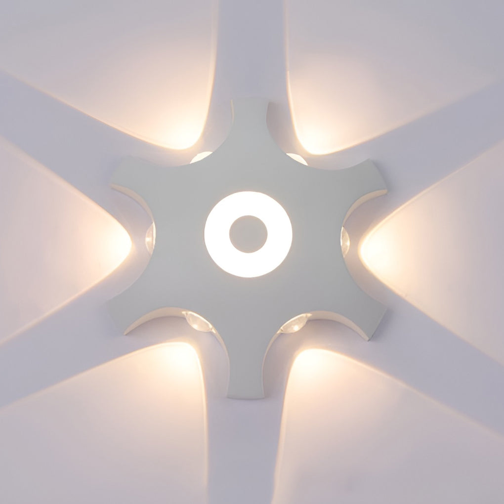 Flower Shaped LED Waterproof Nordic Wall Washer Lights Wall Sconces Lighting - Lamp Outdoor