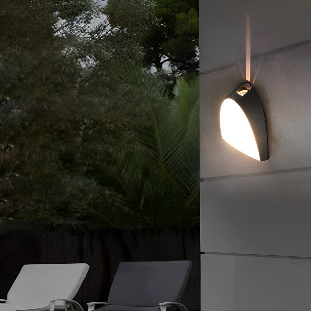 Creative LED Waterproof Aluminum Black Modern Outdoor Wall Sconce Lighting - Lamp Outdoor