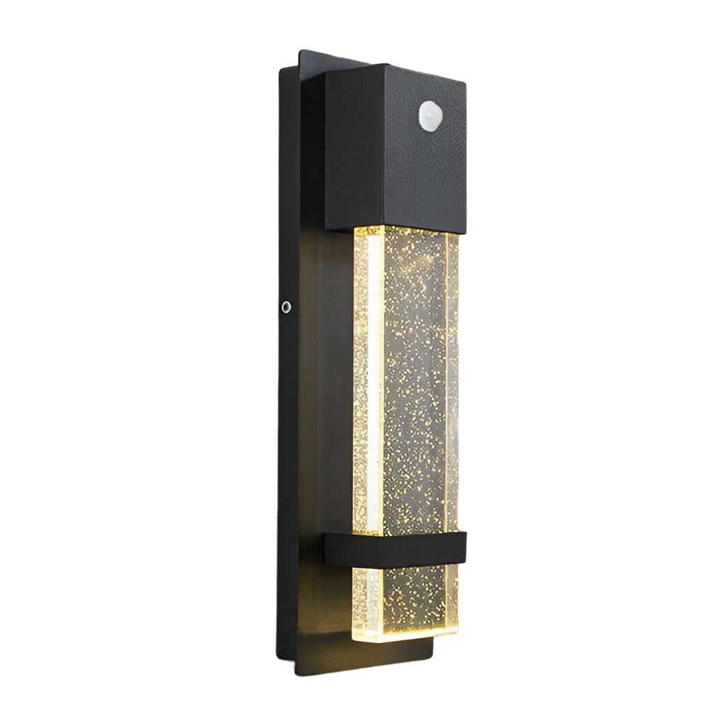 Minimalist Crystal Bubble Glass Waterproof LED Motion Sensor Wall Lamp - Lamp Outdoor