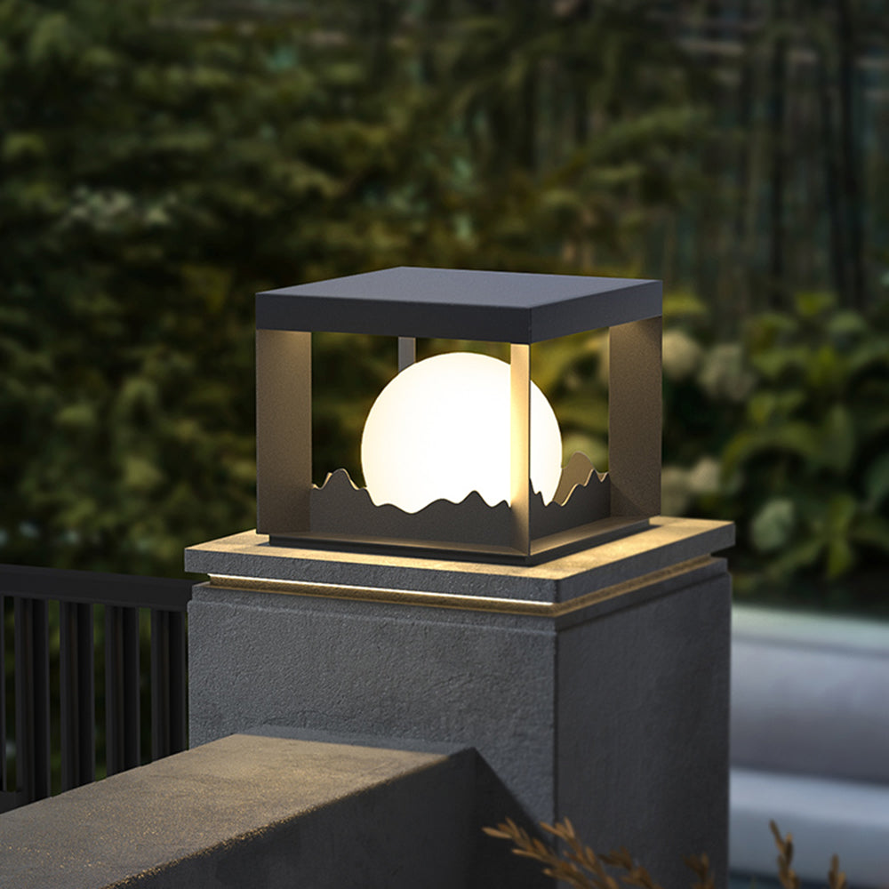 Ray Modern Mountain Metal Outdoor Lamp, Warm Light - Lamp Outdoor
