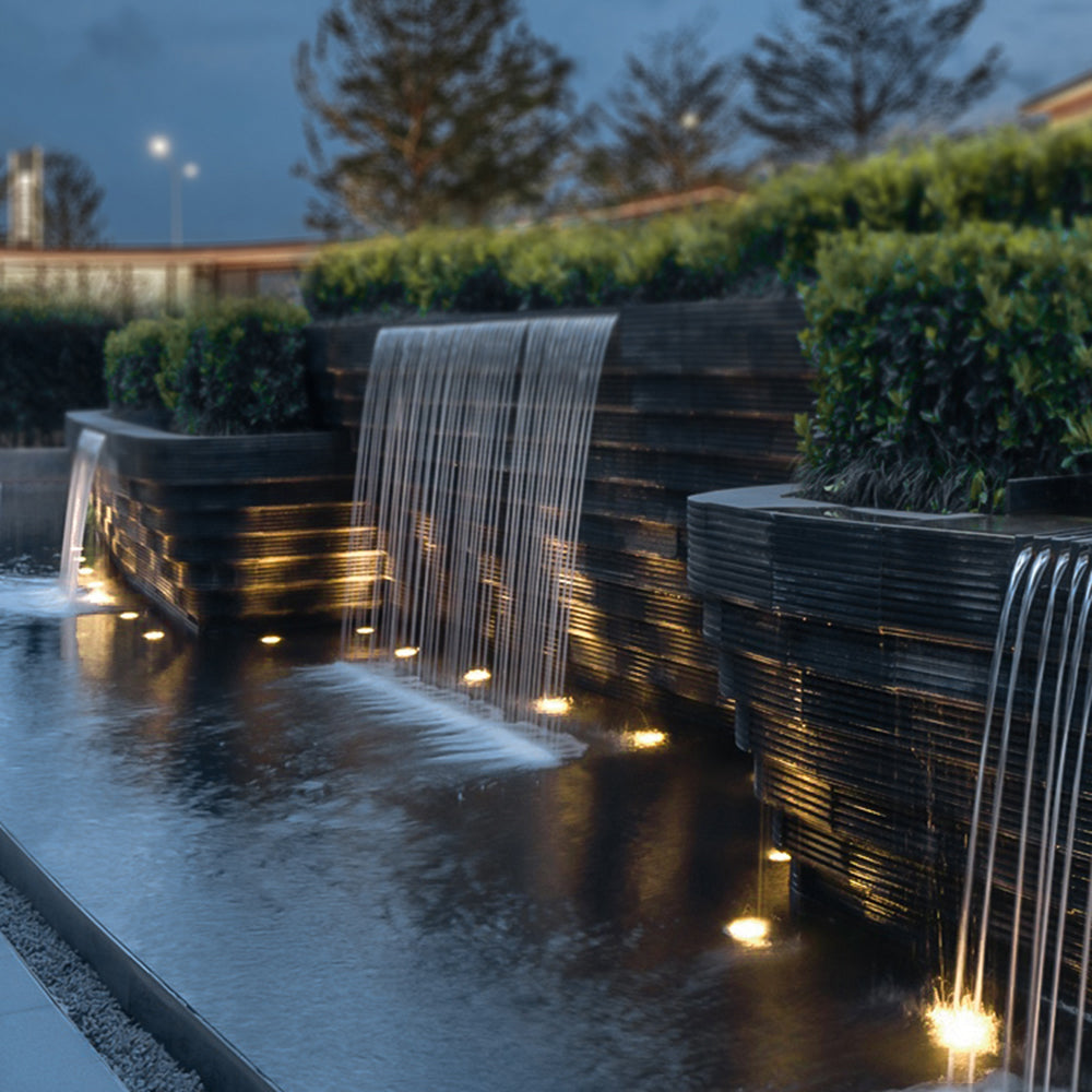 Ray Modern Circular Outdoor Under Water Spotlight - Lamp Outdoor