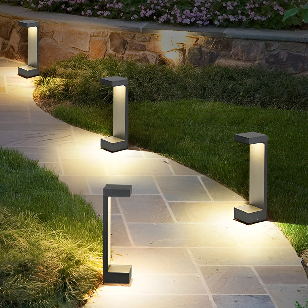 Contemporary Rectangular COB Pathway Lights Waterproof Outdoor Garden Illumination - Lamp Outdoor