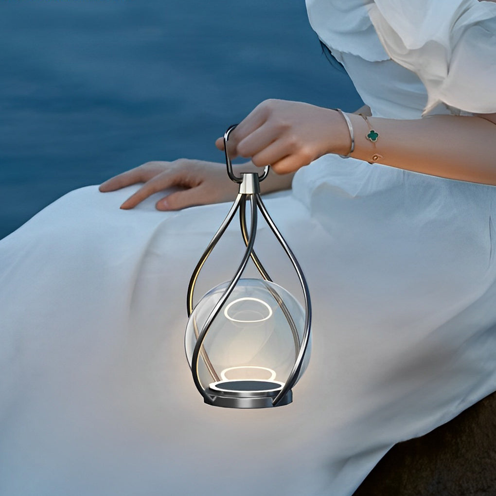 Creative Metal LED Waterproof USB Rechargeable Portable Night Lights - Lamp Outdoor