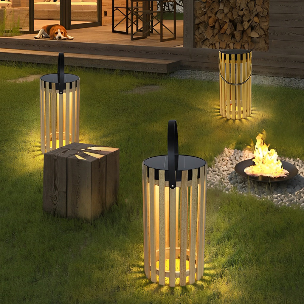 Portable Lantern Design Waterproof LED Modern Solar Outdoor Floor Lamp - Lamp Outdoor