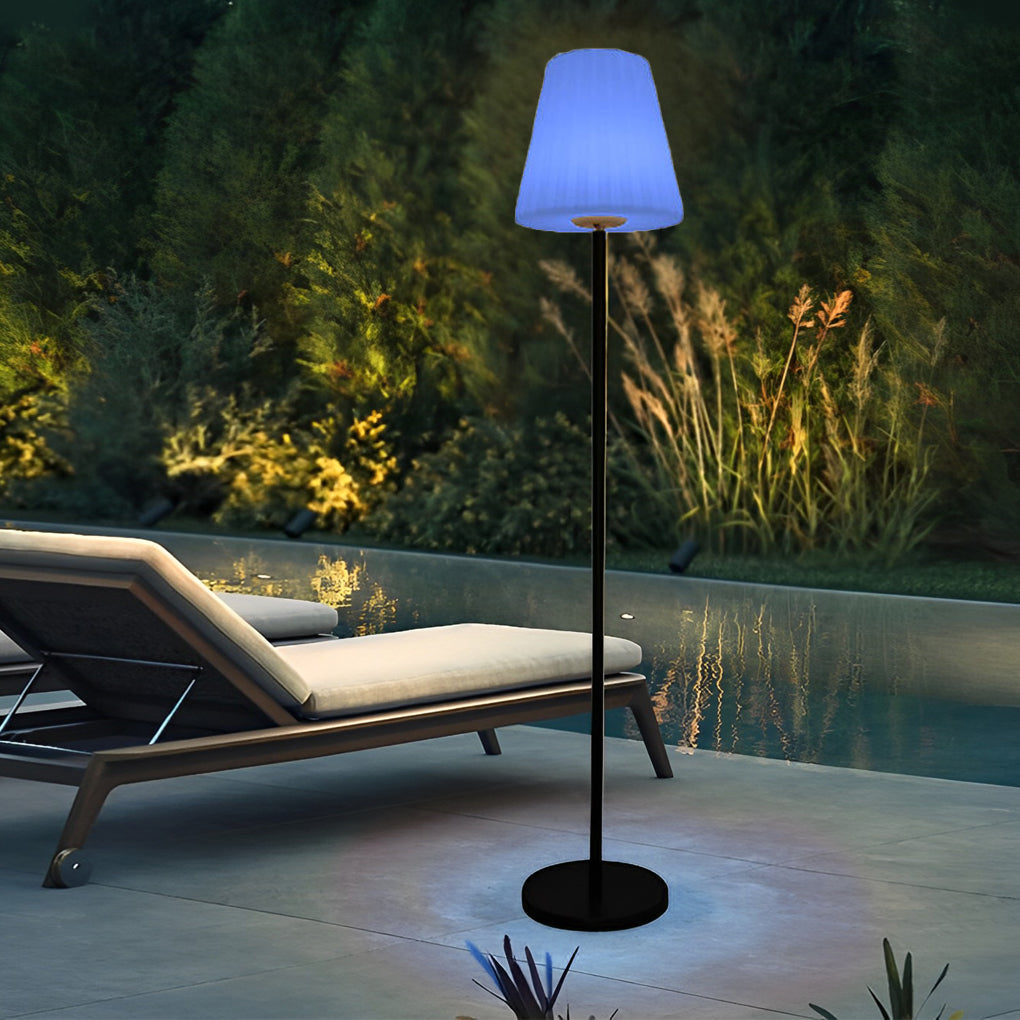 60 inch Modern App Control Outdoor LED Solar Floor Lamp - Lamp Outdoor