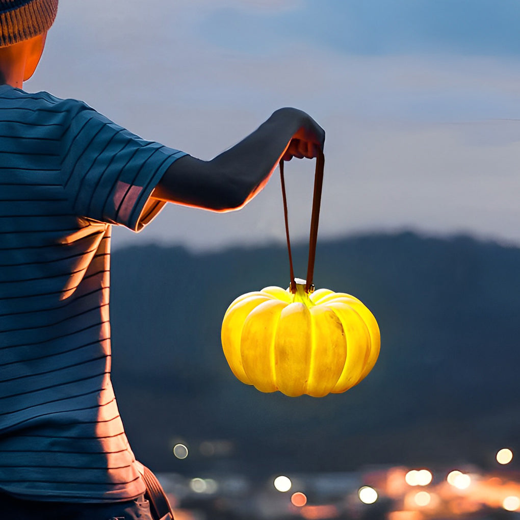 Portable Resin Pumpkin LED Waterproof USB Chargeable Outdoor Lights - Lamp Outdoor