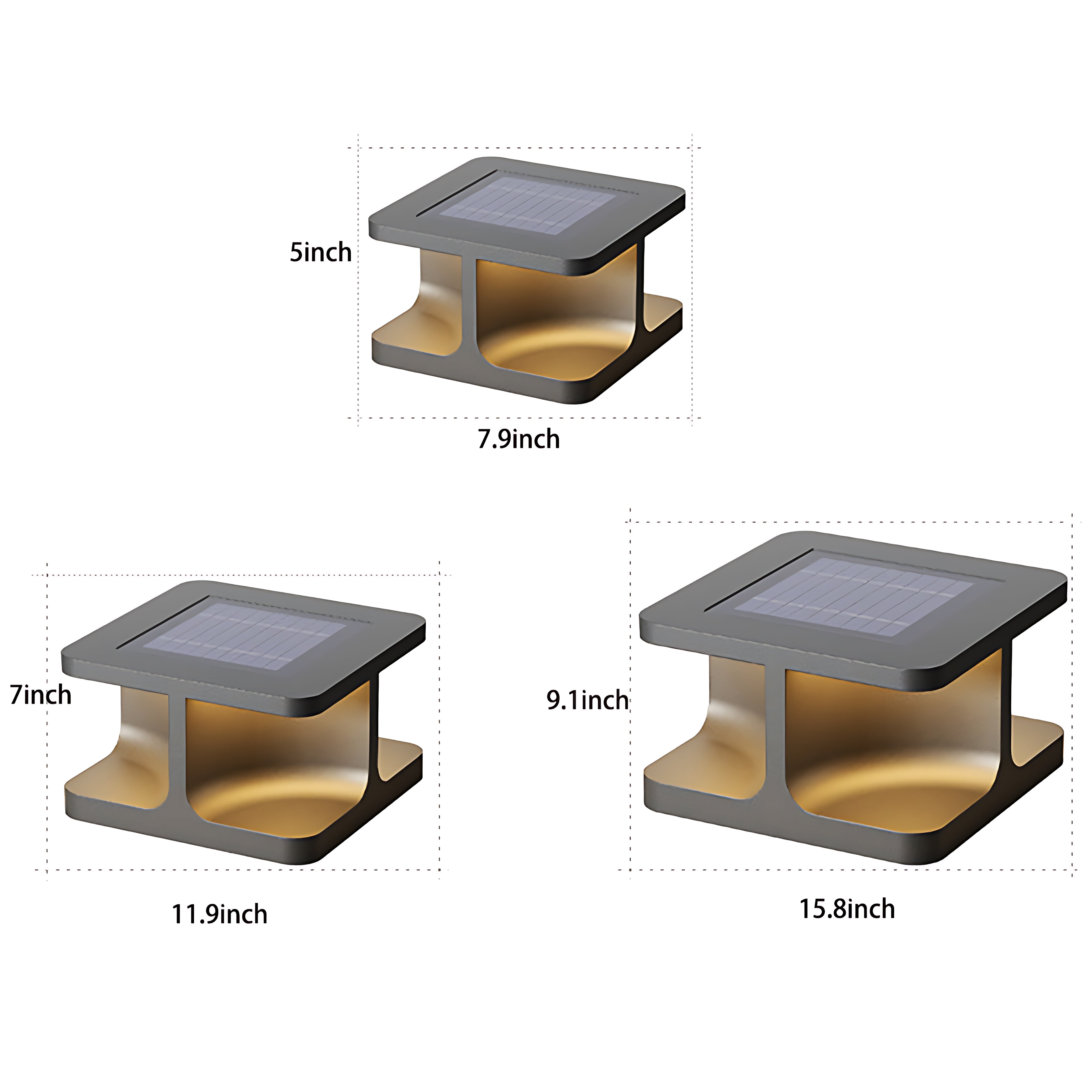 Modern Square Pillar Lights Waterproof Stainless Steel Courtyard - Lamp Outdoor