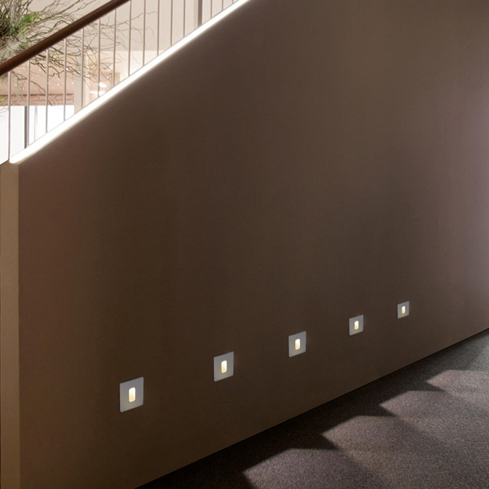 Ray Modern Metal Square Circular Outdoor Deck Step Light - Lamp Outdoor