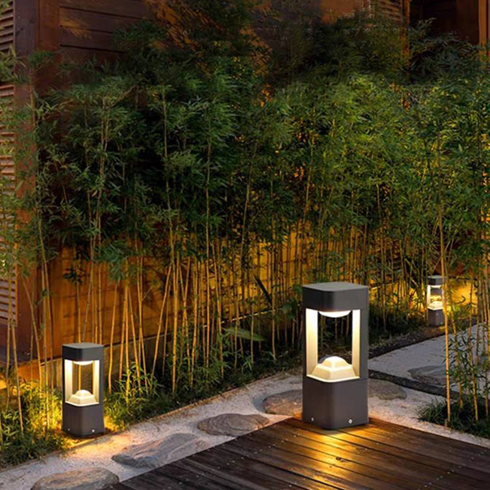 Ray Metal Triangular Hollow Outdoor Path Light - Lamp Outdoor