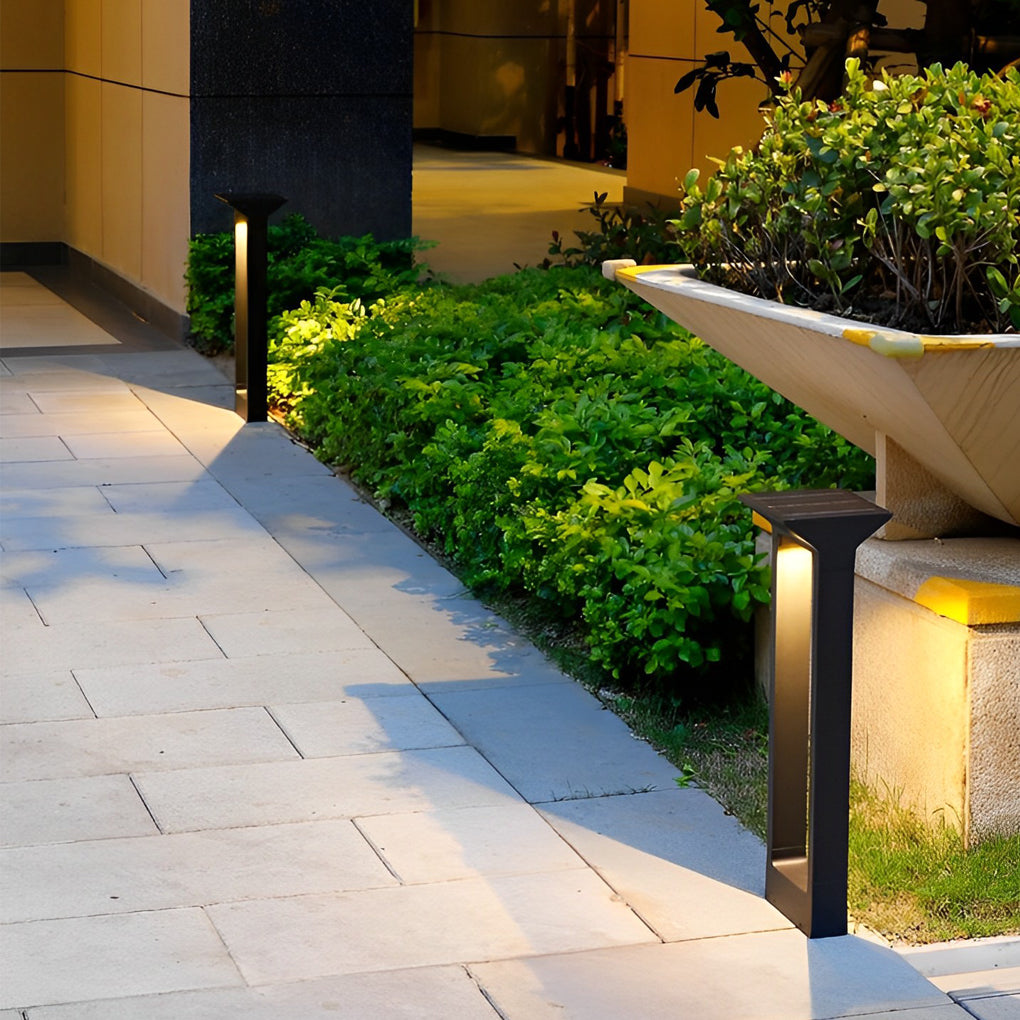 Elegant Door-Shaped LED Solar Pathway Lights - Lamp Outdoor