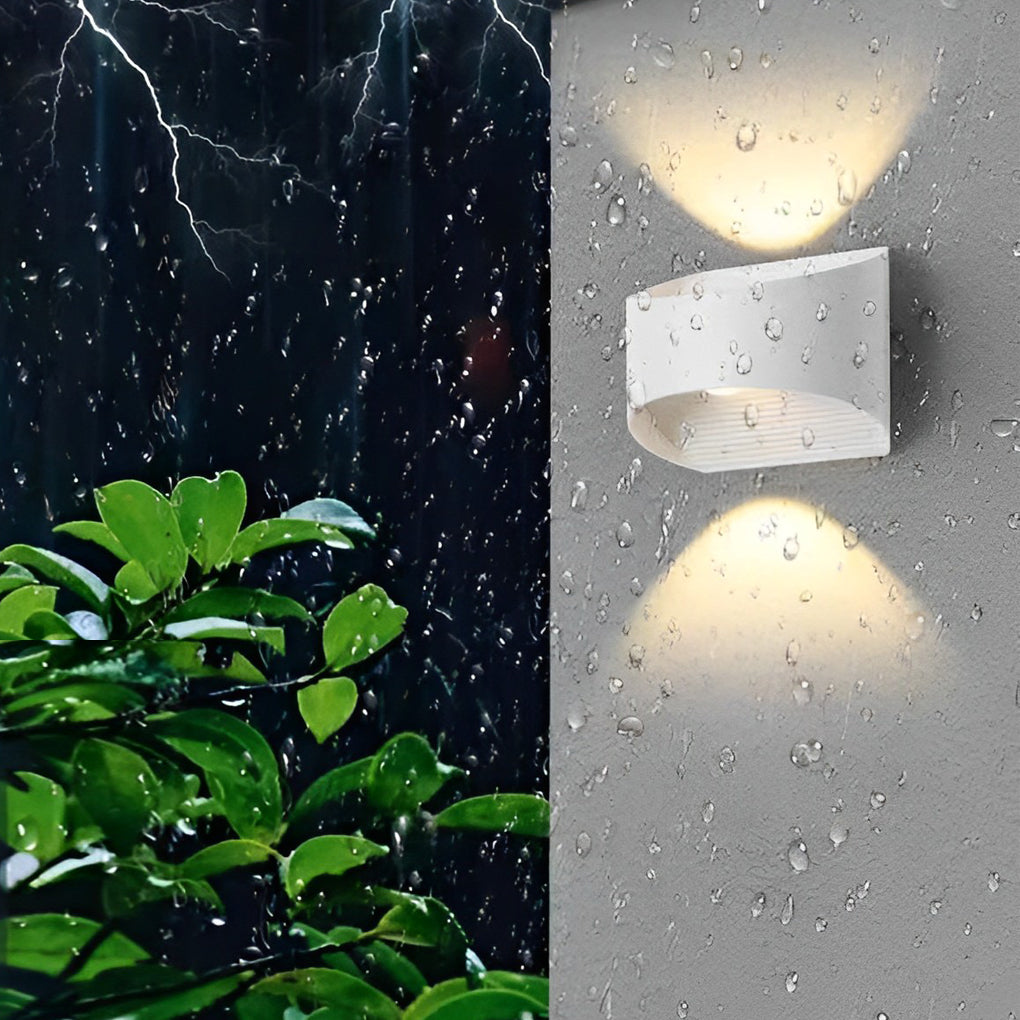 Unique Up and Down Lighting LED Waterproof Modern Exterior Wall Lights - Lamp Outdoor
