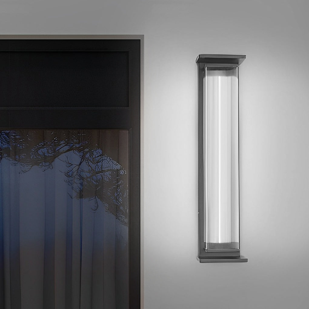 Creative Strip Waterproof Black Modern LED Wall Lamp Outdoor Wall Lights - Lamp Outdoor