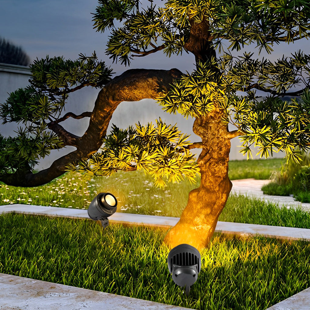 Round Waterproof LED Adjustable Modern Outdoor Spotlights Tree Spot Lights - Lamp Outdoor