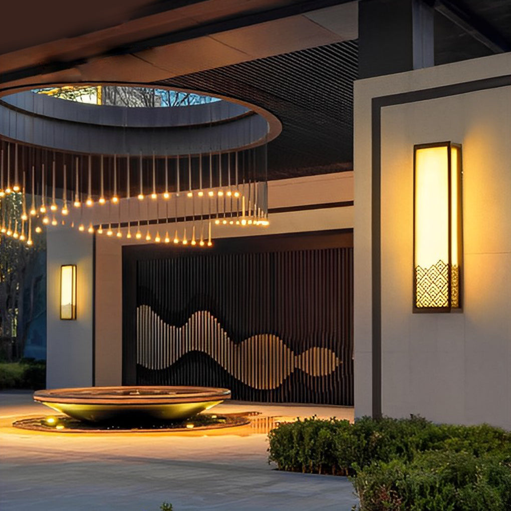 Vintage Waterproof Stainless Steel Brown Wall Lamp Exterior Lights - Lamp Outdoor