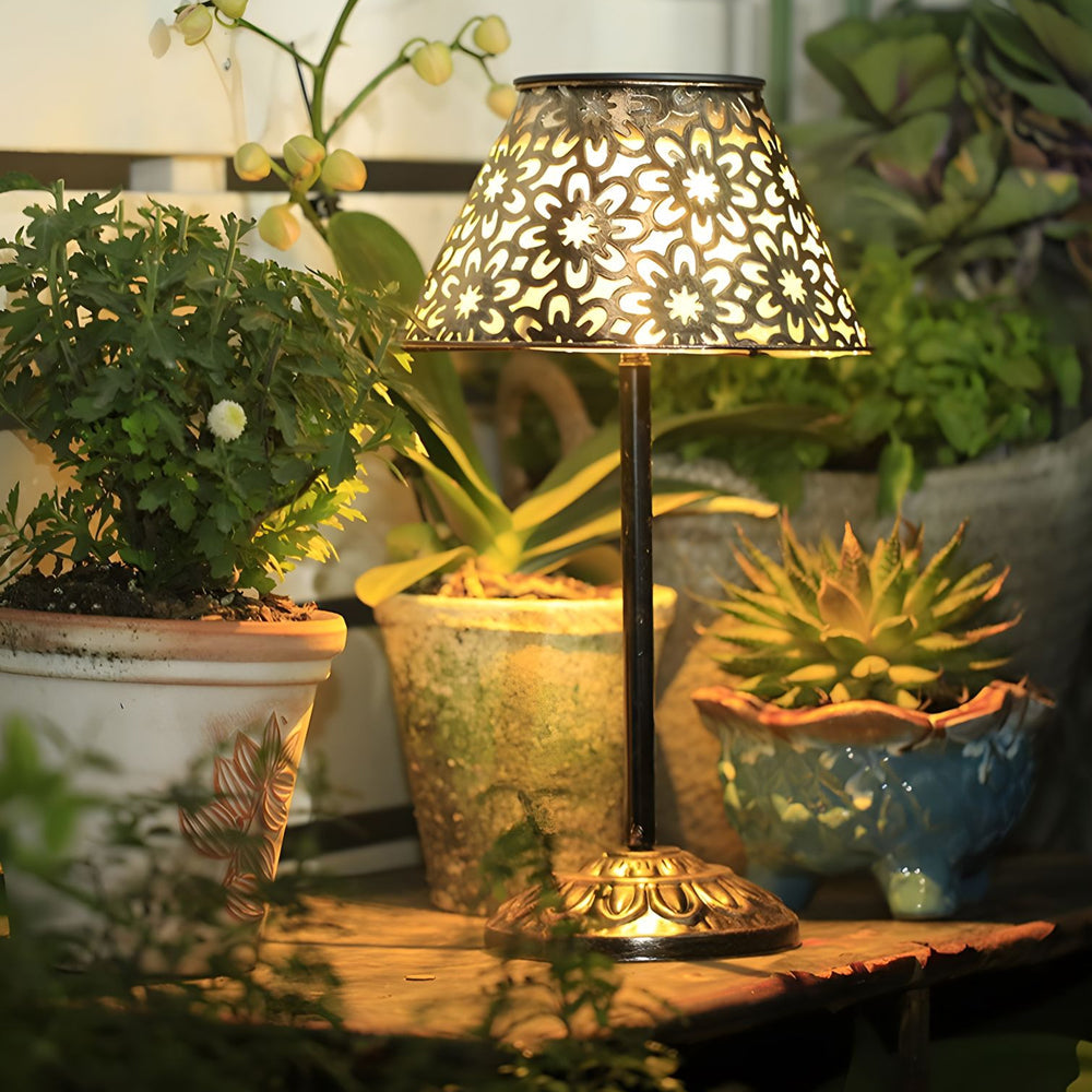 Hollow Metal LED Floor Moroccan Lamps LED Waterproof - Lamp Outdoor