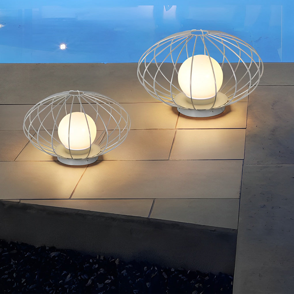 Mushroom Cage Shape LED Waterproof Modern Lawn Lamp Outdoor Lights - Lamp Outdoor