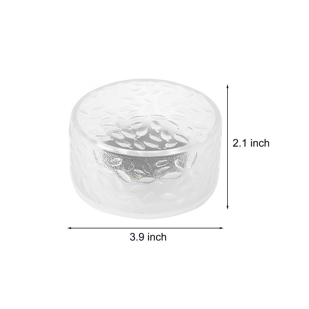4 Pcs Integrated LED Round Ice Bricks Lights Steps Lighting for Christmas Ambience - Lamp Outdoor
