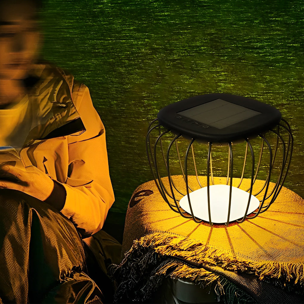 Waterproof Table Chair LED Modern Solar Outdoor Lanterns Floor Lamp - Lamp Outdoor