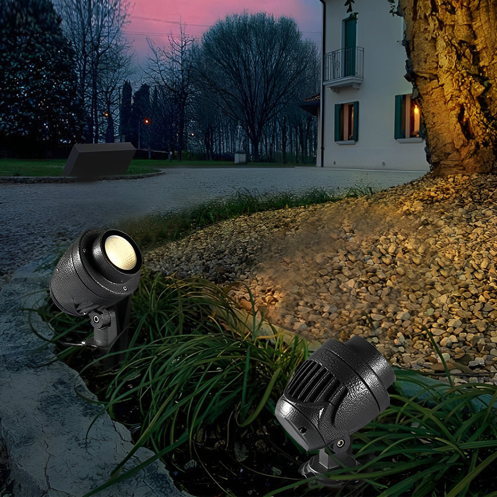 Round Waterproof LED Adjustable Modern Outdoor Spotlights Tree Spot Lights - Lamp Outdoor