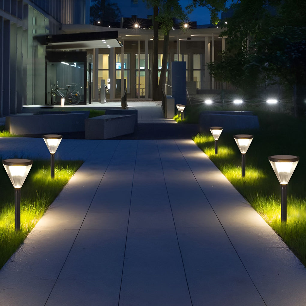 Eco-Efficient Cone-Shaped Solar Path Light Modern LED Outdoor Lighting - Lamp Outdoor