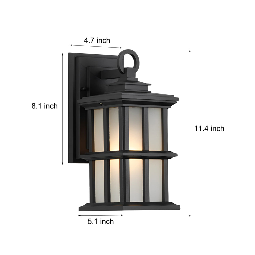 Outdoor Waterproof Aluminum Black European Style Exterior Wall Lights - Lamp Outdoor