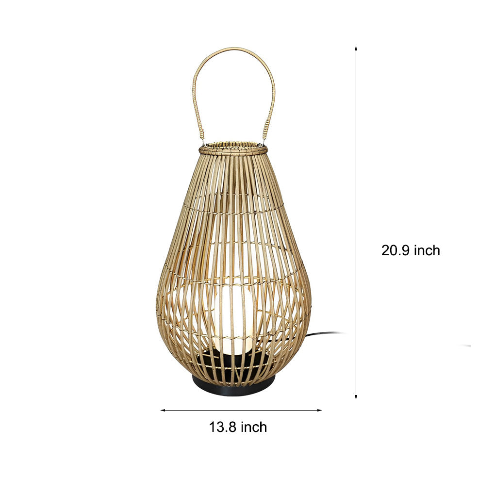 Portable Waterproof Handmade Rattan Iron Modern Outdoor Light Lanterns - Lamp Outdoor