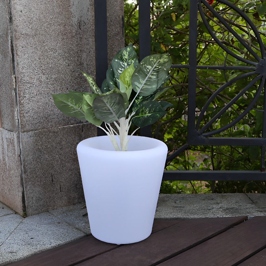 Luminous Flowerpot Colorful Light Rechargeable Solar Outdoor Lights with Remote - Lamp Outdoor