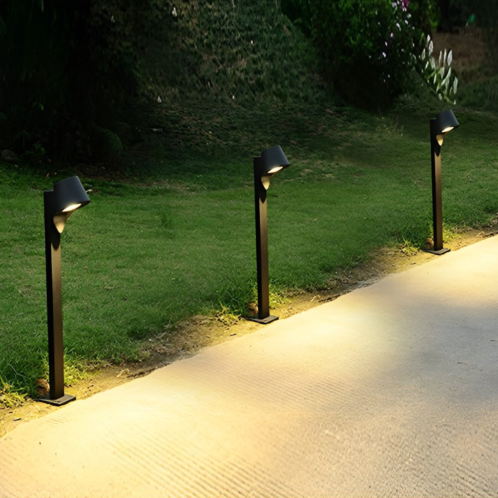 Sleek Black 10W LED Pathway Light Minimalist Outdoor Waterproof Lighting - Lamp Outdoor