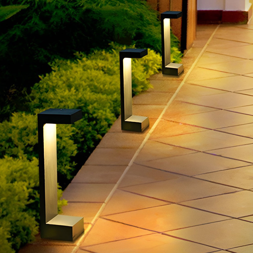 Contemporary Rectangular COB Pathway Lights Waterproof Outdoor Garden Illumination - Lamp Outdoor