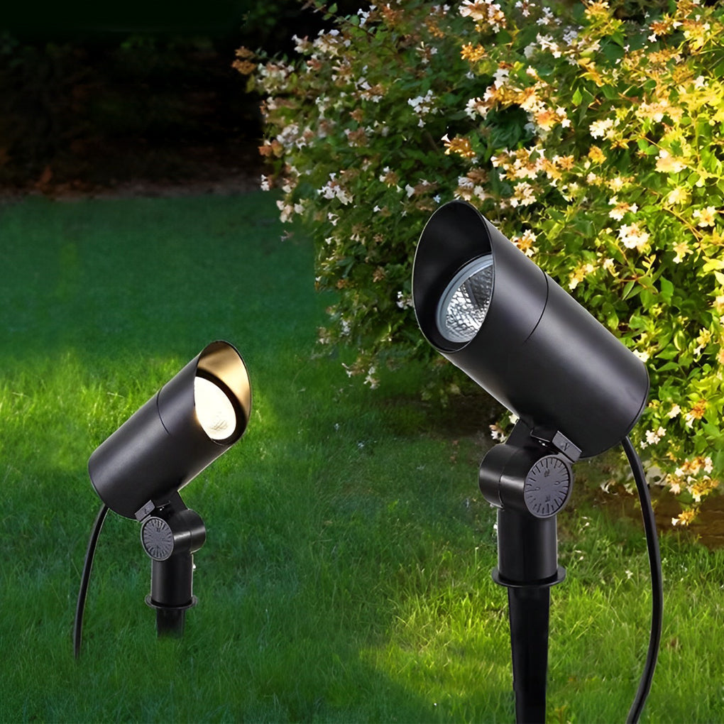 Waterproof Black Modern LED Spotlights Outdoor Spot Lights Lawn Lamp - Lamp Outdoor