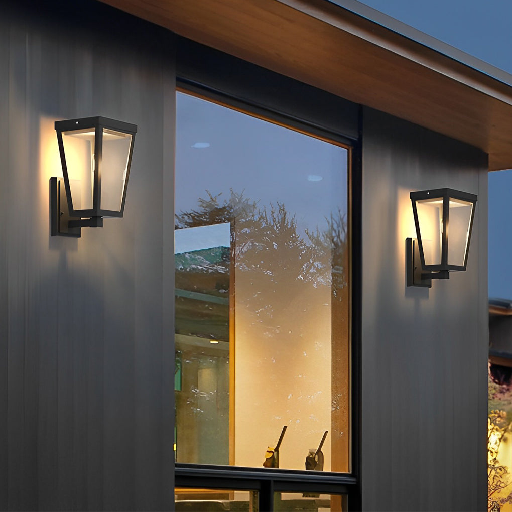 Square Smart Light Control Waterproof LED Solar Outdoor Wall Lights - Lamp Outdoor
