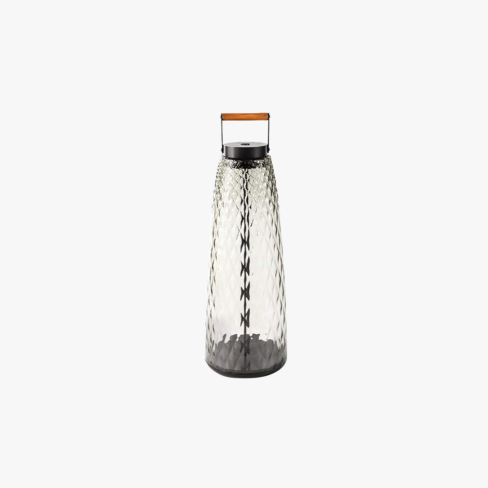 Valentina Vintage Lantern Metal/Glass Outdoor Floor Lamp - Lamp Outdoor
