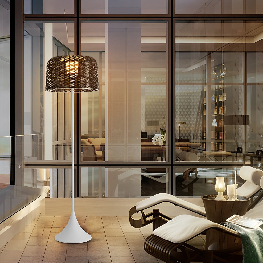 1-light Mesh Outdoor Floor Lamp - Lamp Outdoor