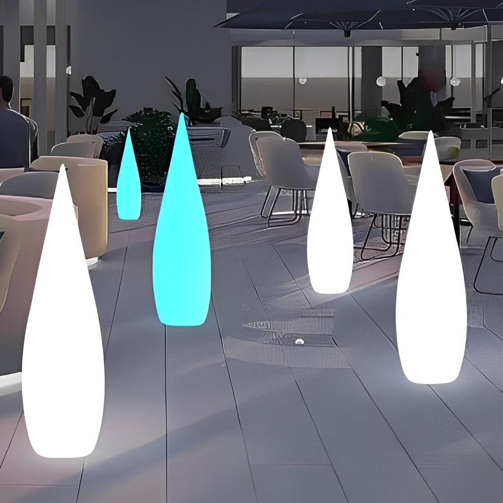 Three-Way Powered Water Drop LED Floor Lamp - Lamp Outdoor